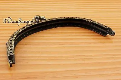 Сумка-кошелек в металлической оправе Прошитый кошелек с застежкой 12 5 см x 6