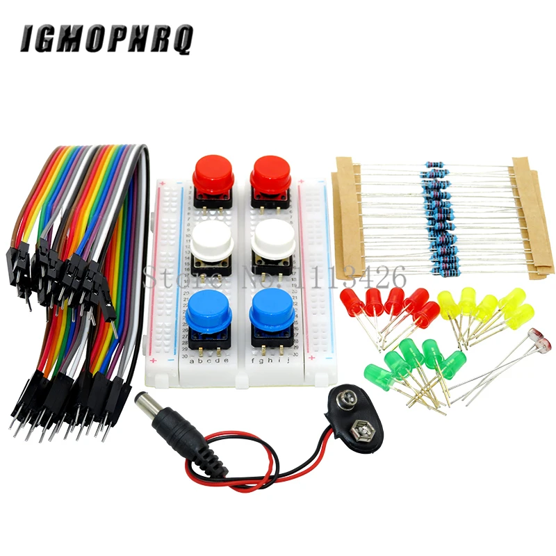 Стартовый Комплект UNO R3 макетная мини плата светодиодная перемычка кнопка