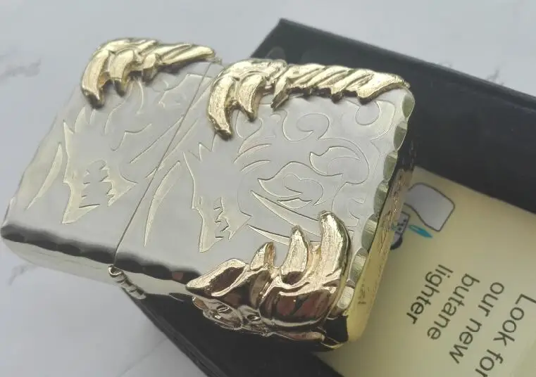 Металлическая непродуваемая керосиновая Зажигалка chapter 3 claw dragon stick не содержит