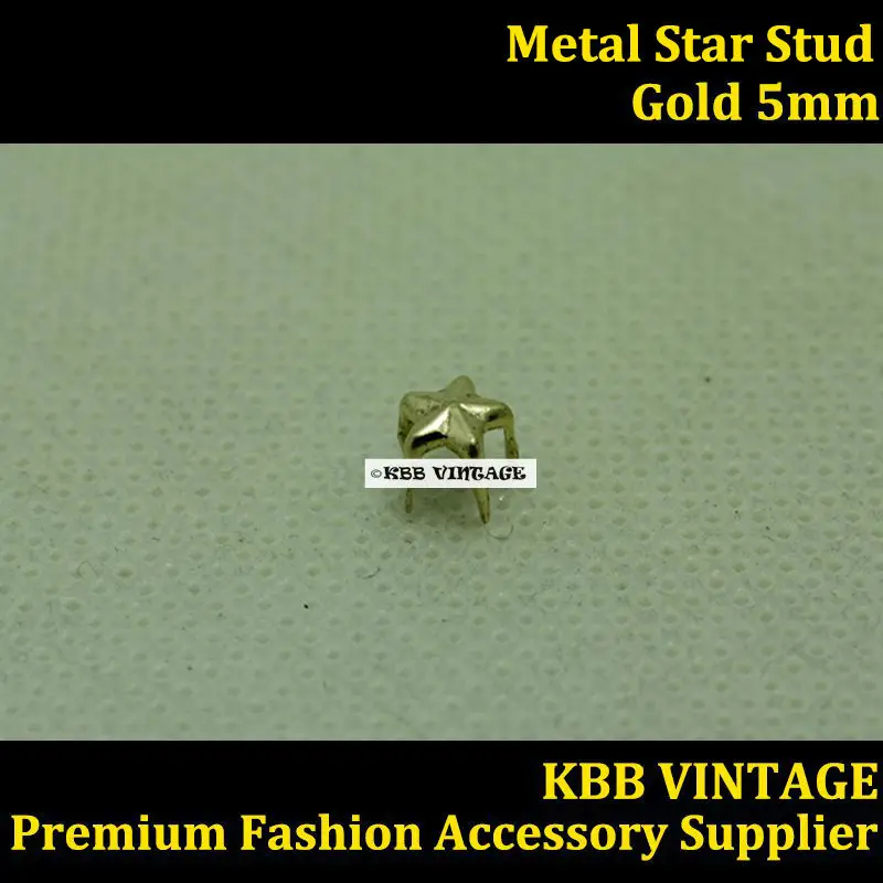 Оптовая продажа металлический Звездный гвоздик в стиле панк сделай сам 5 ММ