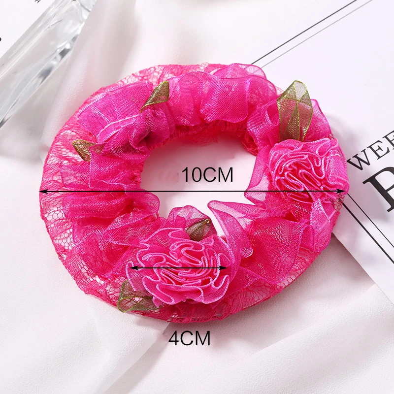 New Girls Cute Colorful Flower Lace Headbands Princess Fashion Diy Hair Style Make Tool Bands Kids Accessories | Детская одежда и