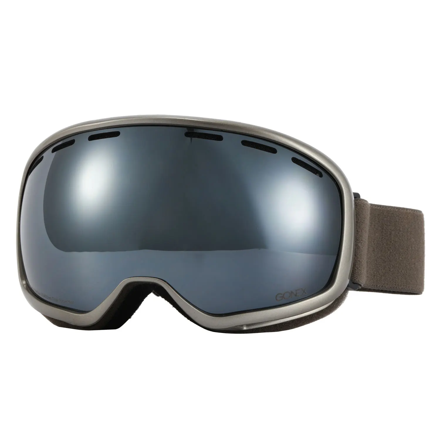 Grey Light Silver Gonex OTG лыжные очки для сноуборда и лыж очки мужские и женские UV400 защита двойные сферические линзы для зимних видов спорта - Цвет: Grey Light Silver