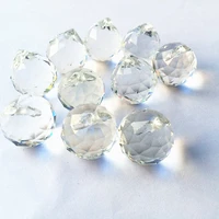 top quality 50pcslot 20mm k9 crystal hanging faceted chandelier pendants crystal lamp part crystal beads curtain accessories