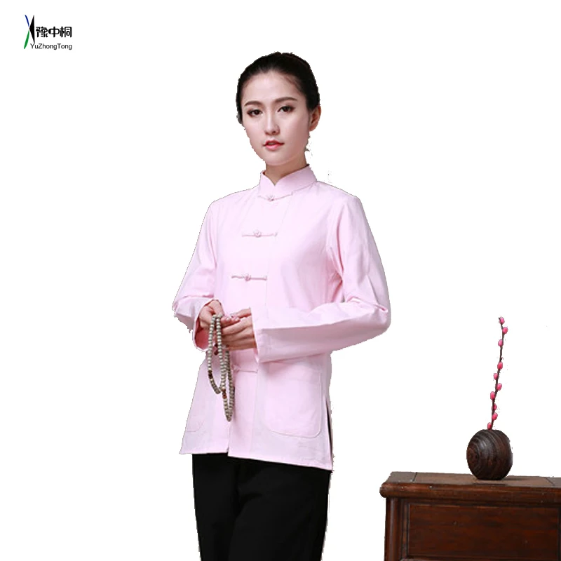 Куртка с длинным рукавом из 100% хлопка традиционная китайская одежда костюм Тан