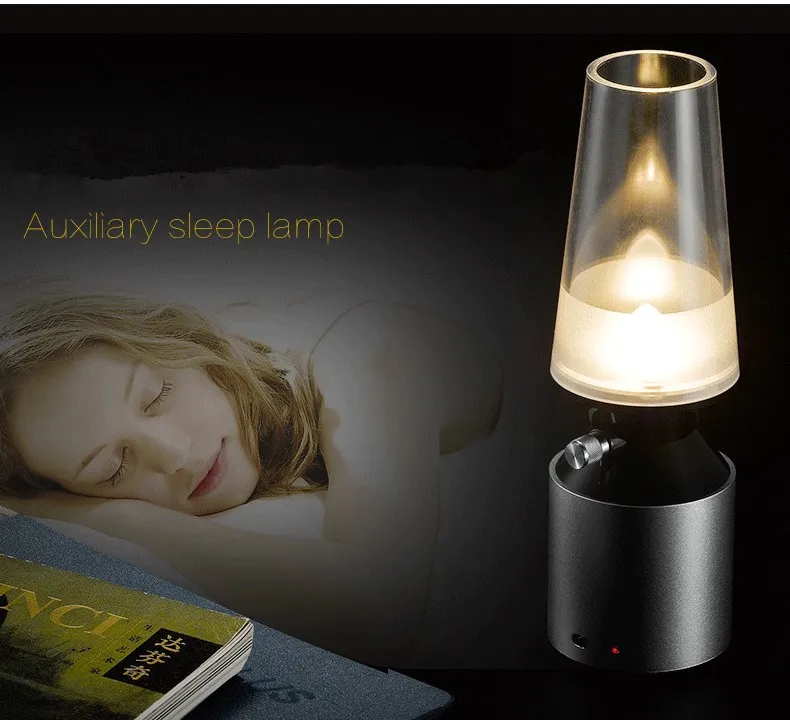 Ретро светодиодный свет USB Перезаряжаемый реагирующая на задувание керосиновой