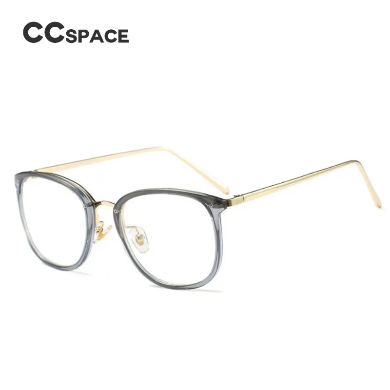 CCSPACE, женские ультратонкие очки, ноги, металлические квадратные очки, оправа для женщин, фирменный дизайн, оптические очки, модные очки 45164