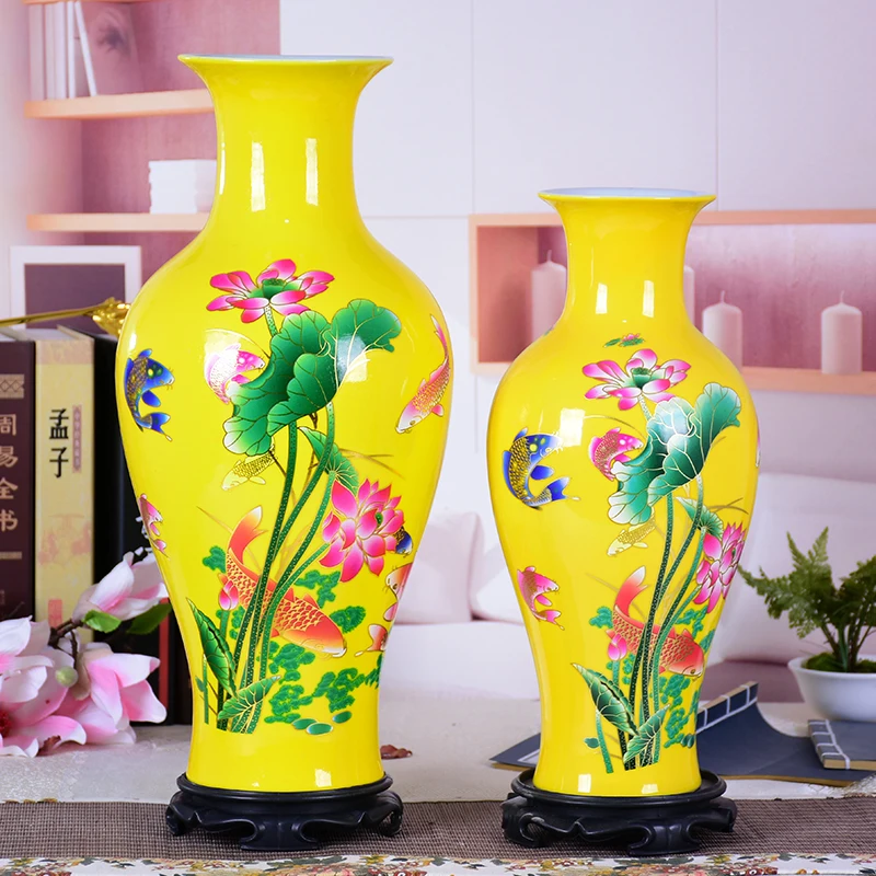 Цзиндэчжэнь Цветная Керамическая Ваза для живописи современный китайский стиль