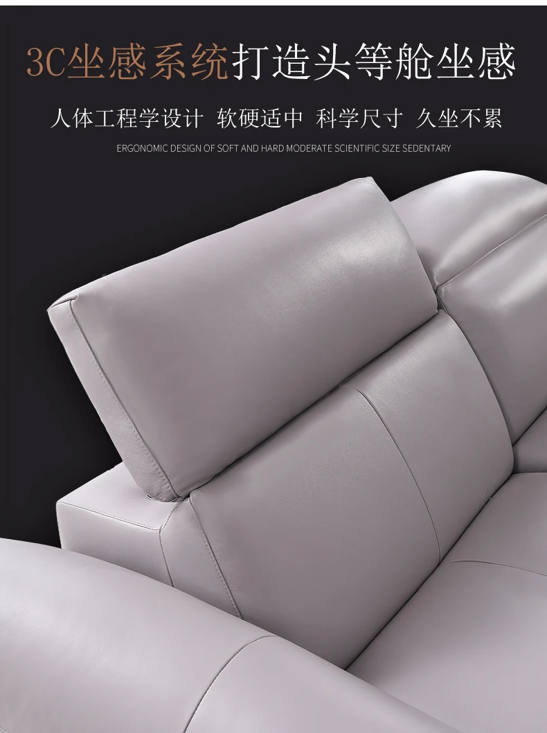 Комплект диванов для гостиной из натуральной кожи салонный Электрический Диван