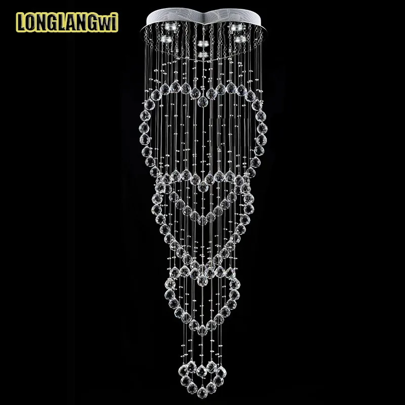 Новинка современные светодиодные хрустальные люстры подвесные светильники в