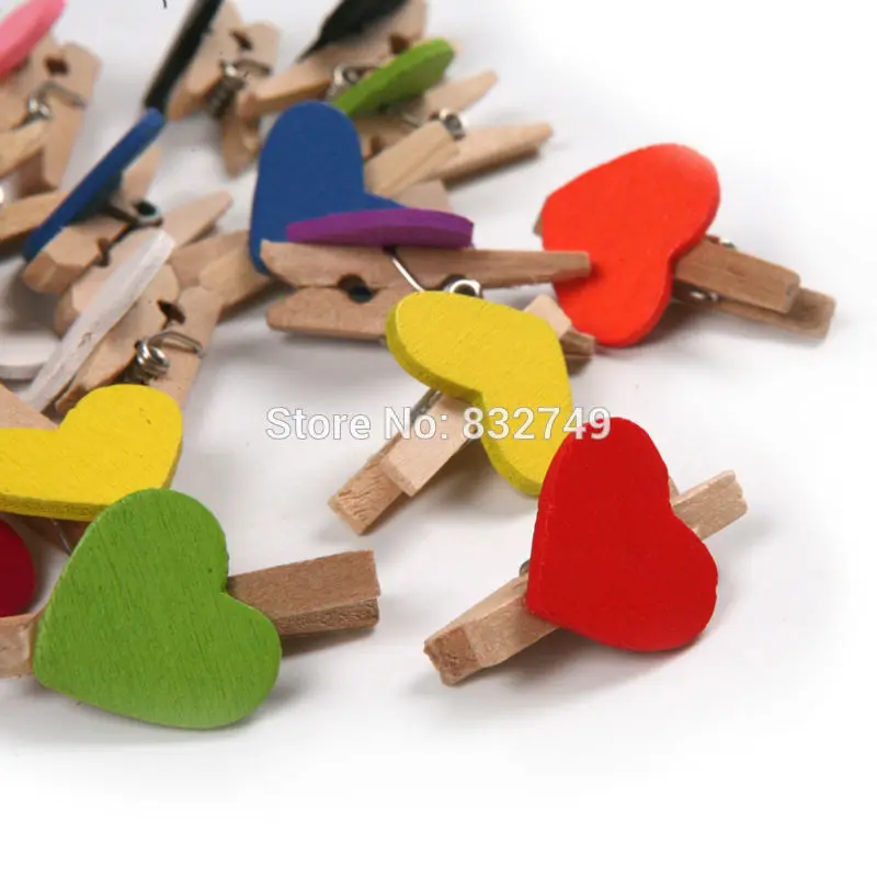 10 шт./лот деревянные мини держатели для фото бумаги вечерние зажимы|clip clamp|clamp