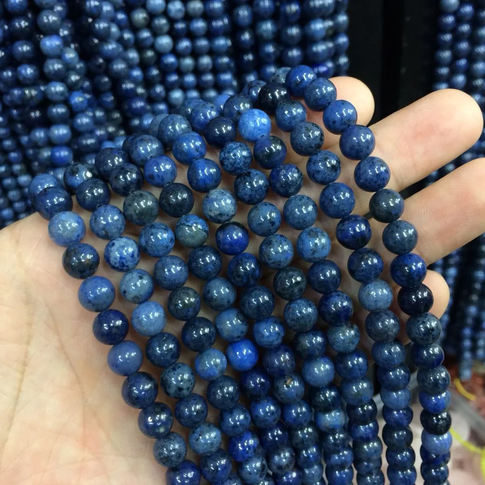 Бусины Из Натурального думортиерита бусины из натурального камня