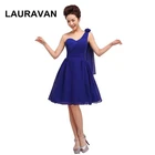 Женское шифоновое платье на одно плечо, элегантное короткое платье ярко-синего, фиолетового, желтого, красного, мятного цвета для выпускного вечера, 2020