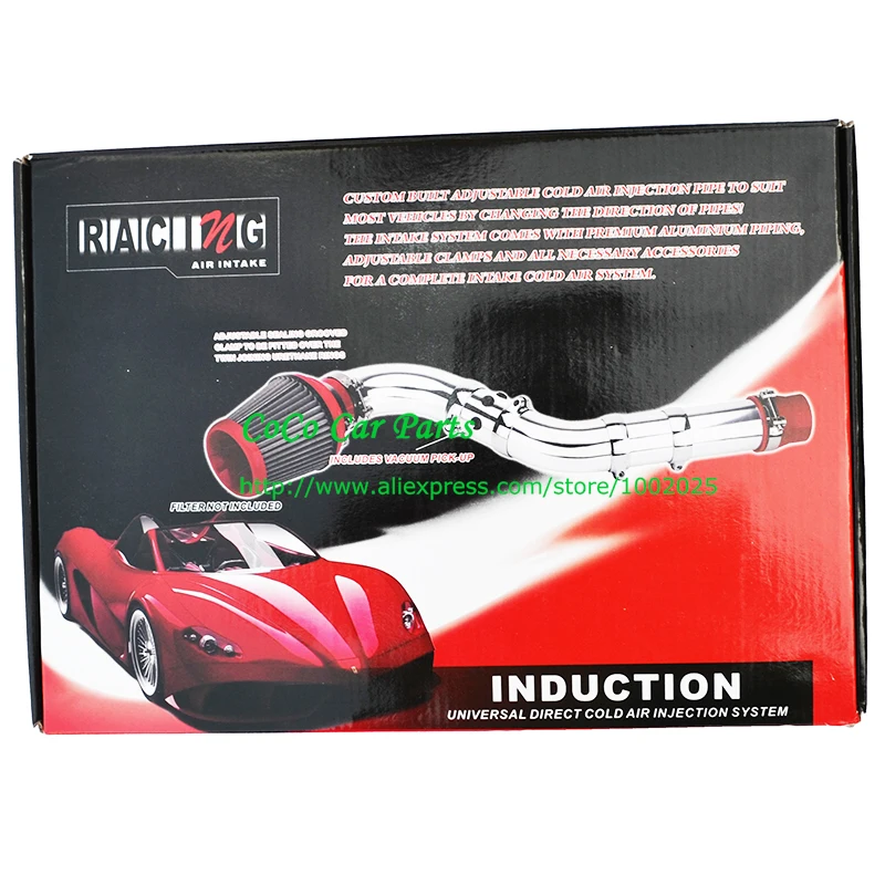 3-дюймовые универсальные алюминиевые Воздухозаборники для гоночных автомобилей