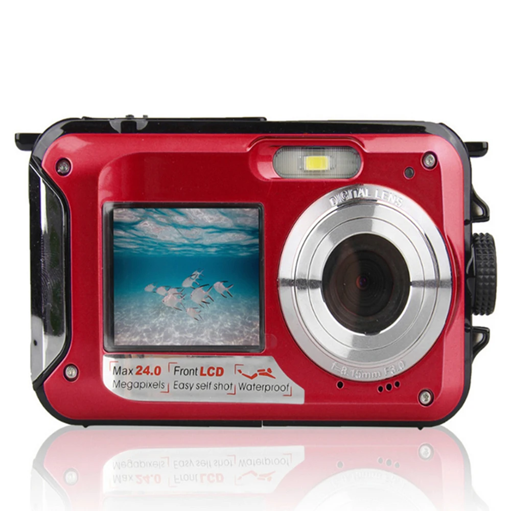 Cewaal 3 цвета 2 7 дюймов цифровая водостойкая камера видеокамера 24MP 16X зум Full HD 1080 P