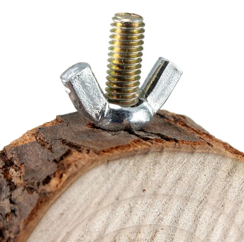 Круглая деревянная белка попугай жердочка для птицы подставка платформа