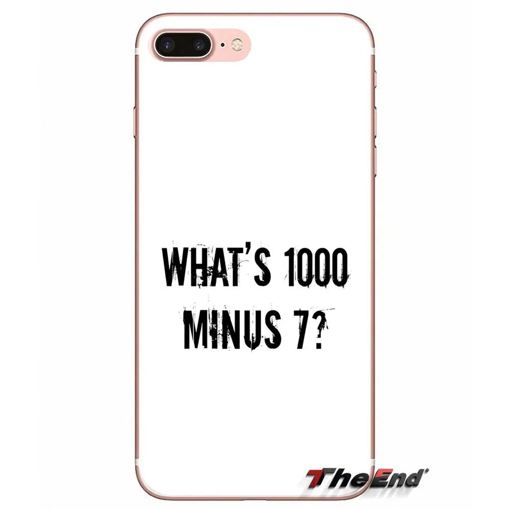 What's 1000 минус 7 tokyo ghoul Quote чехол для Samsung Galaxy S3 S4 S5 MINI S6 S7 edge S8 Plus Note 2 3 4 5 Grand Core Prime|case