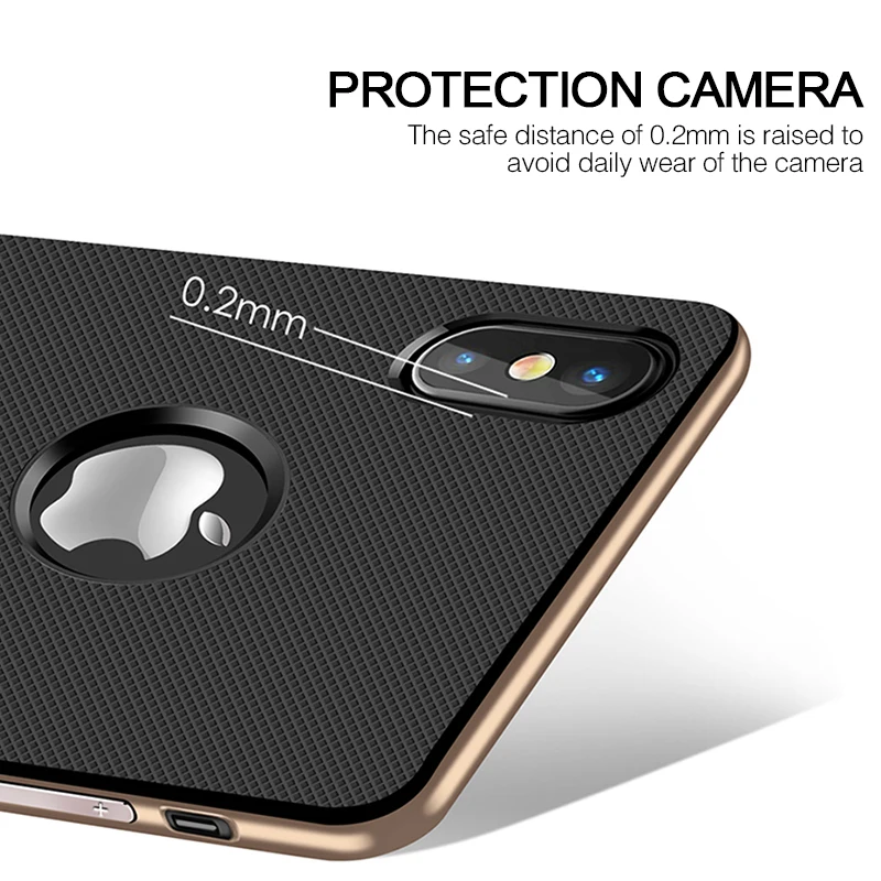 H& A 360 полный защитный чехол для iPhone X 6 6s 8 7 Plus PC+ TPU противоударный чехол для iPhone 7 8 Plus с подставкой Чехол для телефона