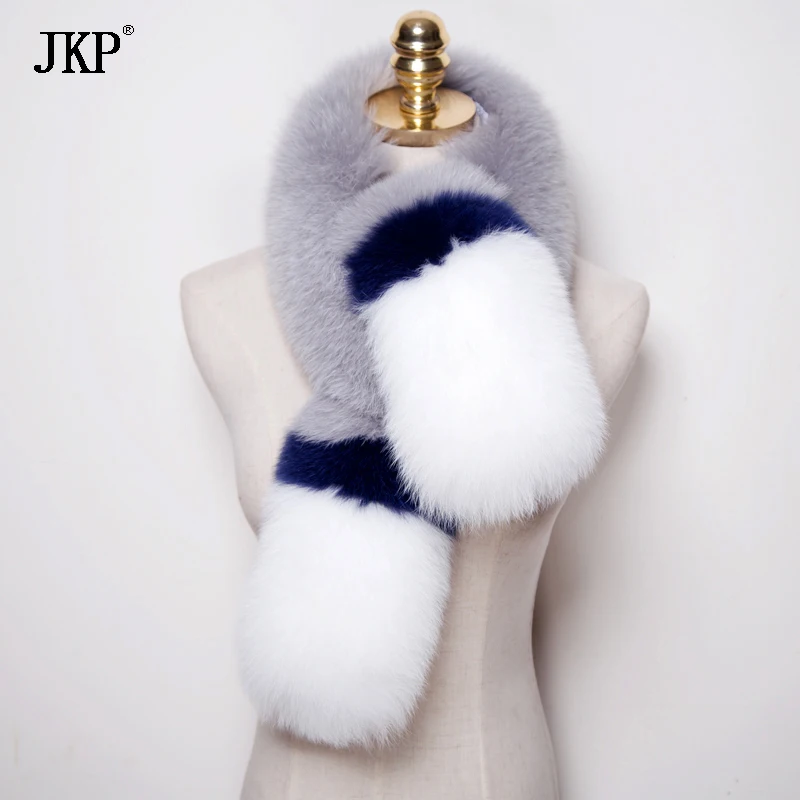 Подлинная Фокс Меховой Воротник Женщины Красочные 100% натуральный Лисий мех шарф