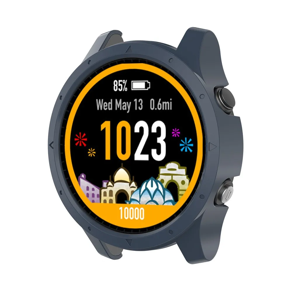 Модный простой чехол для часов 3 шт. силиконовая рамка защитный Garmin Forerunner 935 умные