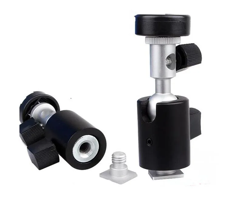 Универсальный поворотный на 360 градусов адаптер для фотовспышки камеры 1/4 дюйма