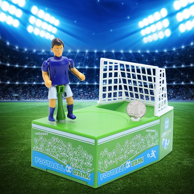 Creative Football Field Piggy Bank Soccer Shot Coin Holder Saving Money Jar Box 2019 Funny Gift Kids child For Friends Toys | Дом и сад
