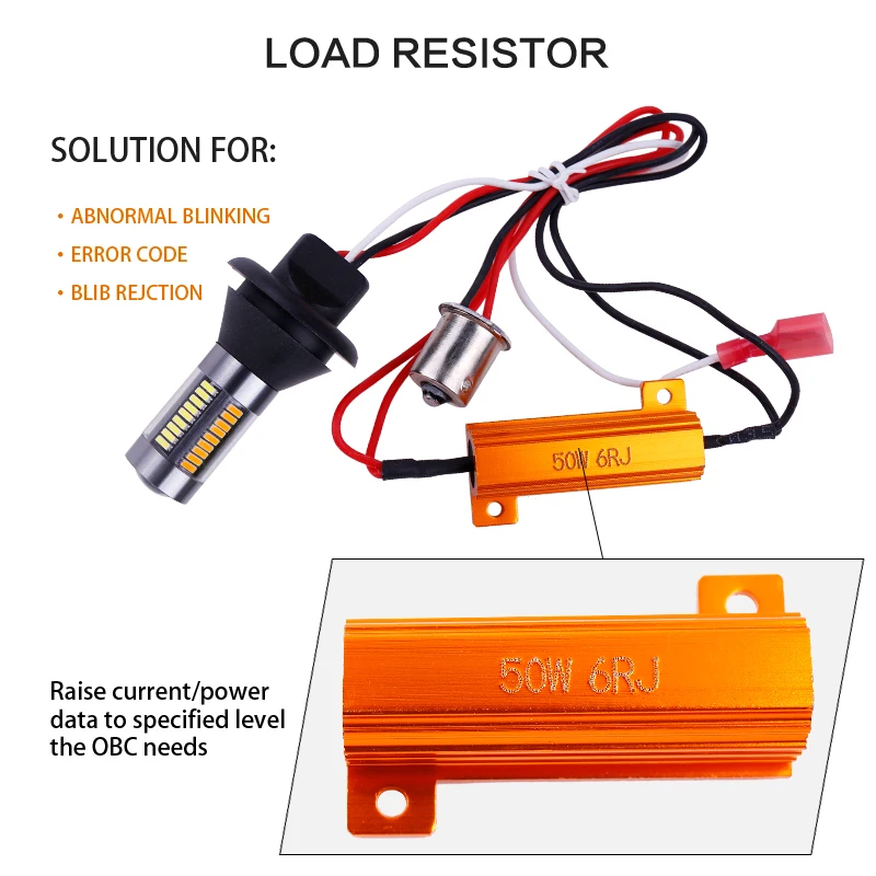 Комплект из 2 предметов двойной Цвет 1156 BA15S/BAU15S P21W PY21W T20 7440 светодиодный лампы