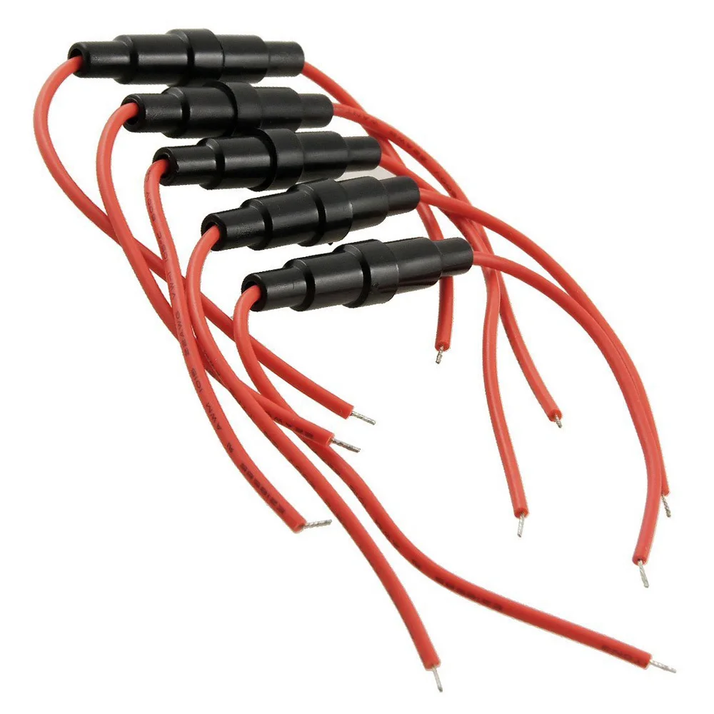 WSFS Лидер продаж Новинка 5 шт. черный красный пластиковый винт типа 22 AWG провод 5x20