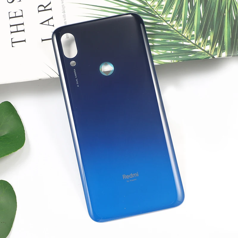 Синий Redmi7 корпус для Xiaomi Redmi 7 Пластиковая Задняя крышка батареи Чехол для мобильного телефона запасные части - Цвет: Синий