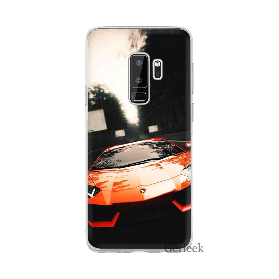 Спортивный автомобильный чехол Desxz Lamborghini для Samsung Galaxy S3 S4 S5 S6 S7 Edge S8 S9 S10 Plus S10e |