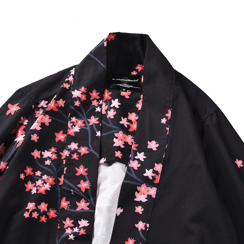 Camisa masculina Дракон Printin японский стиль кимоно Haori для мужчин и женщин Китайский