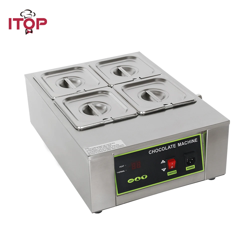 ITOP коммерческий цилиндр плавления шоколада машина Регулируемый температурный