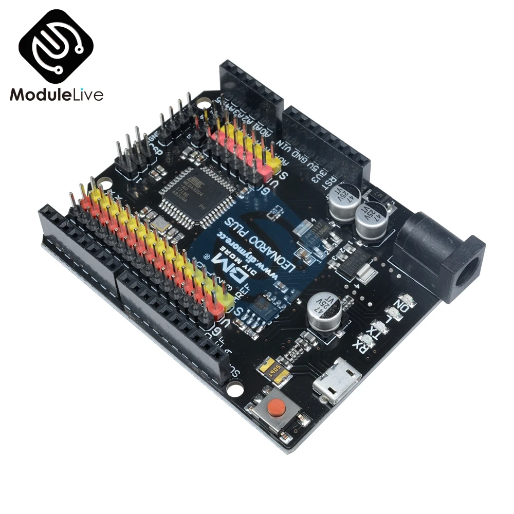 Макетная плата Leonardo R3 Plus Mcrocontroller модуль защиты I/O ATmega32U4 Pro Micro 5 в SPI IIC для Arduino