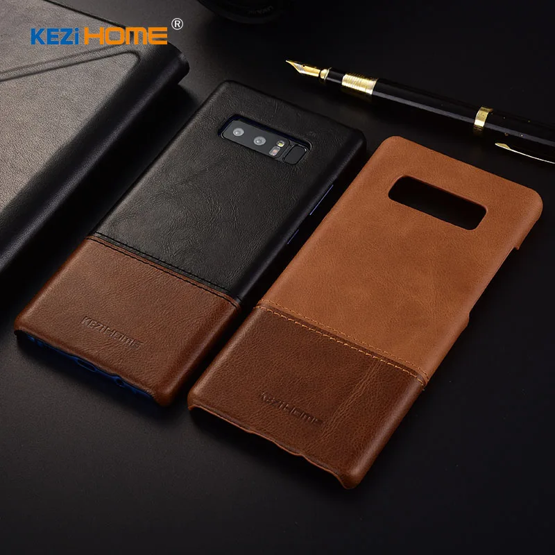 Kezihome для samsung Note 8 чехол из натуральной кожи жесткий Galaxy крышка высокого