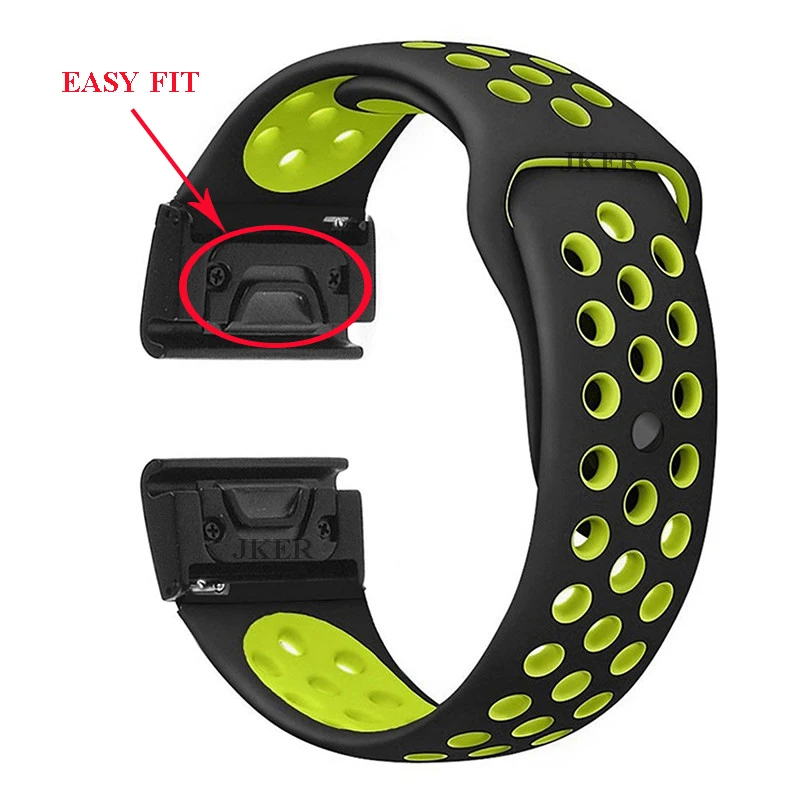 Спортивный ремешок для часов Garmin Fenix 5X /5XPlus/6X/3 HR/D2 Bravo смарт силиконовый браслет 26
