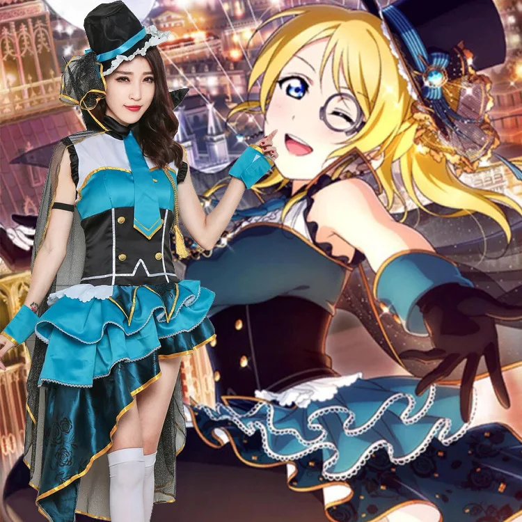 

lovelive Anime Cosplay Love Live Ayase Eli Occupation Awakening Thief Cos Anime Halloween Party Cosplay Costume Uniform dress
