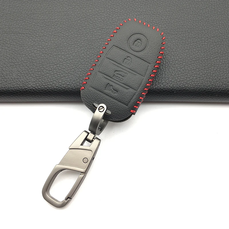 Чехол для Kia Sorento / Rio Rio5 Optima из натуральной кожи с 4 кнопками|Футляр автомобильного