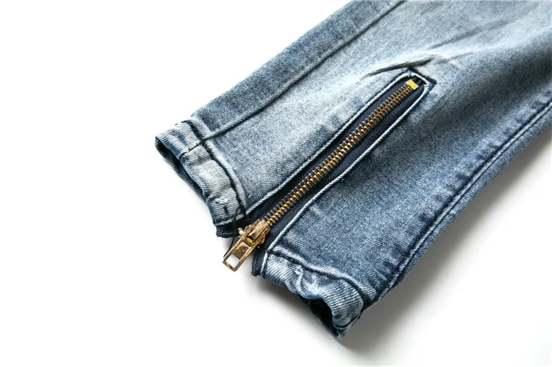 Модные джинсы, мужские повседневные брюки, повседневные облегающие джинсы на молнии, уличная одежда, хип-хоп прямые джинсы, мужские черные джинсы