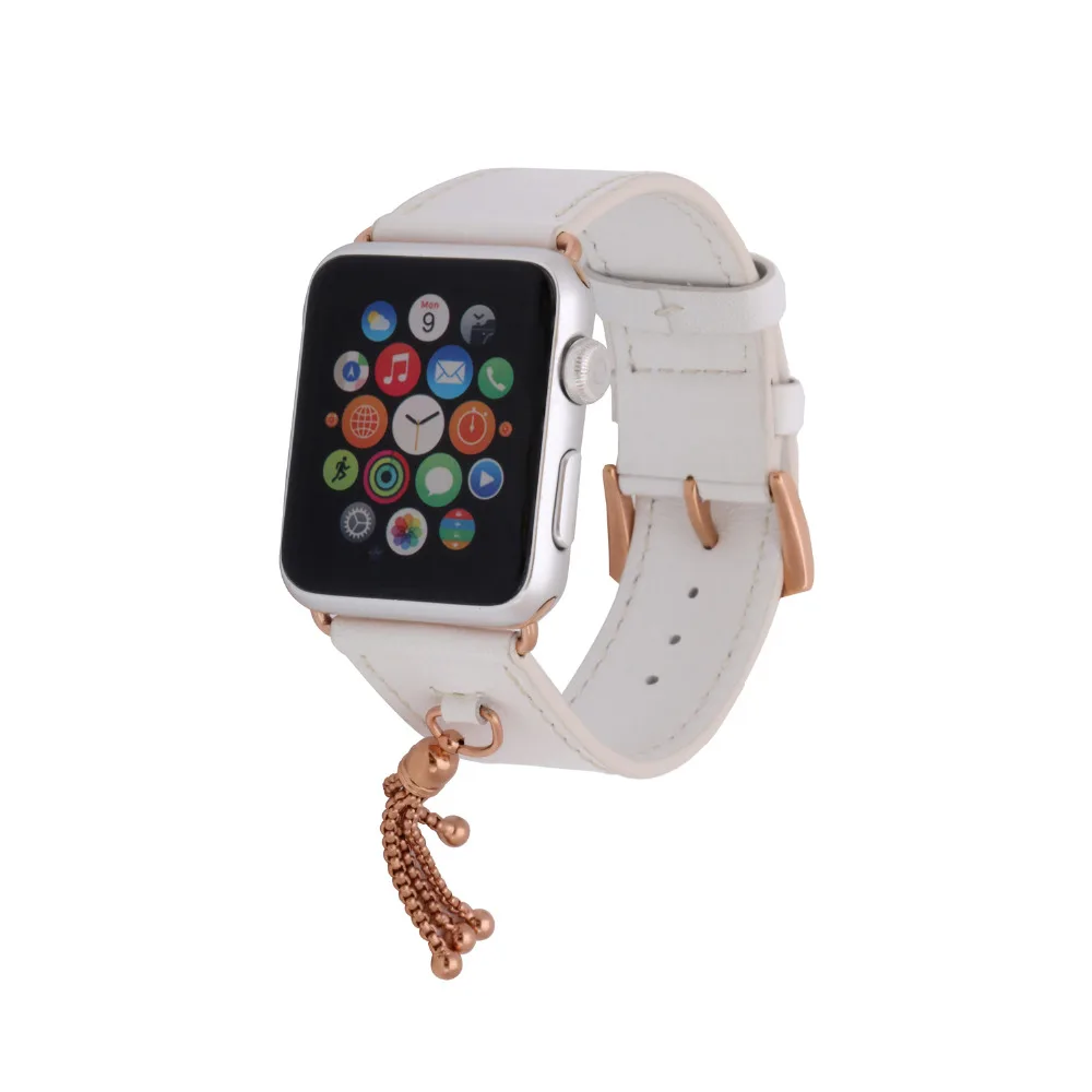 Натуральная кожа ремешок для Apple Watch группа 42 мм/38 Украшения браслет ремень
