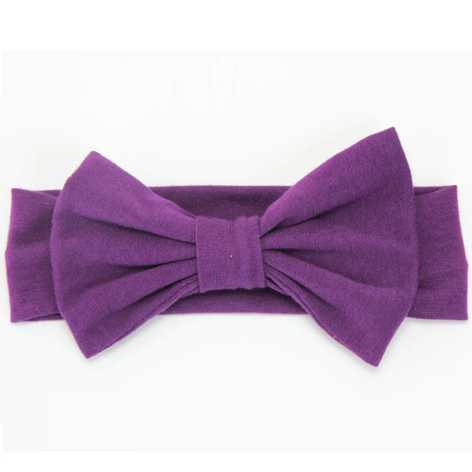 1 шт. новый хлопковый эластичный Одноцветный обруч для новорожденных девочек