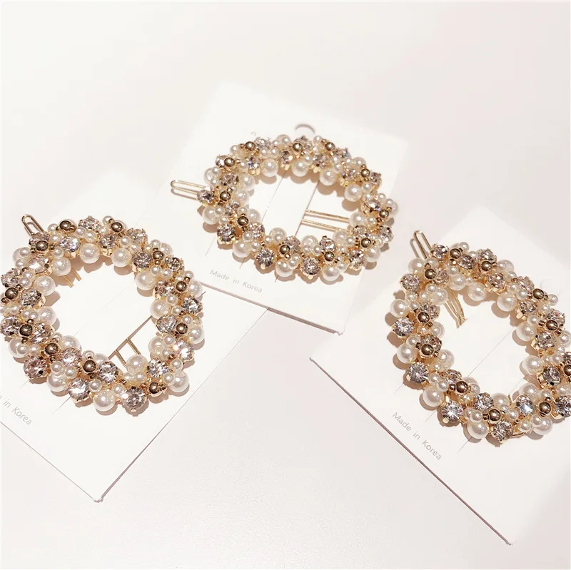 В Корейском стиле модные ювелирные изделия из золота зажим для волос заколка