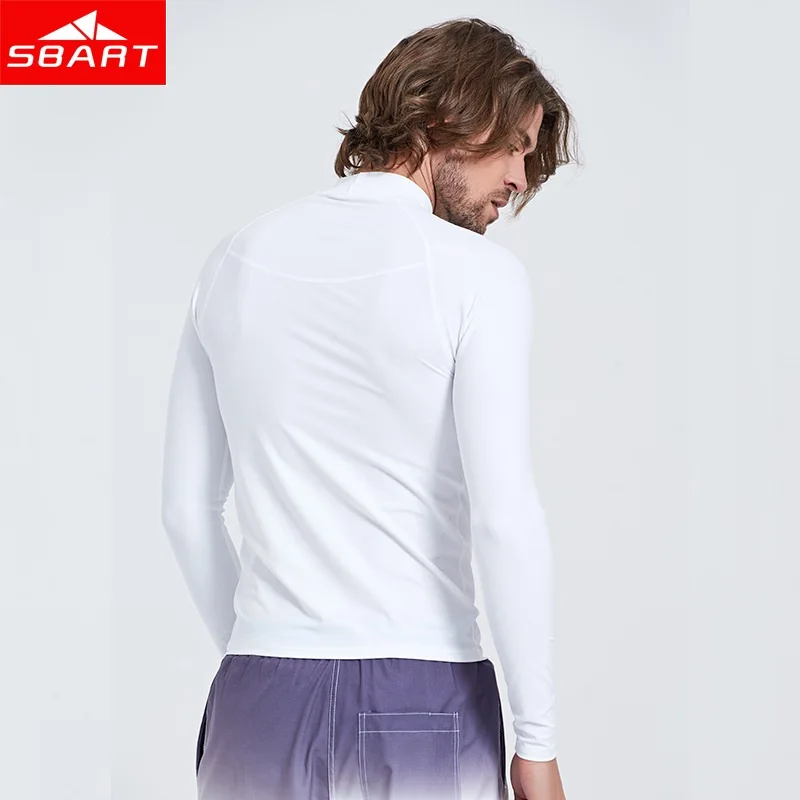 SBART Спортивная футболка для плавания с длинными рукавами мужской спортивный топ защитный костюм для серфинга одежда для плавания Рашгард плавание ming гидрокостюм для дайвинга Лидер продаж