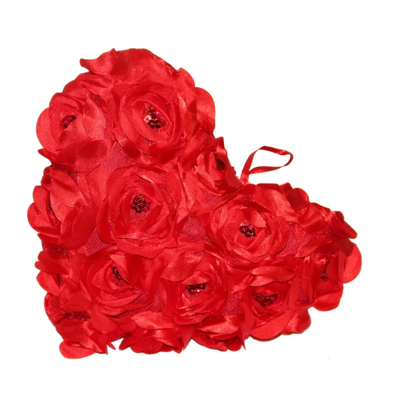 Красная плюшевая подушка декоративная обнимающаяся Подушка дорожная для шеи