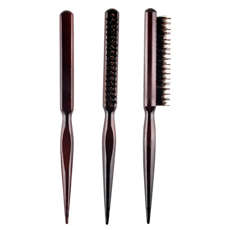 Adomaner искусственная деревянная ручка пушистая расческа парикмахерский