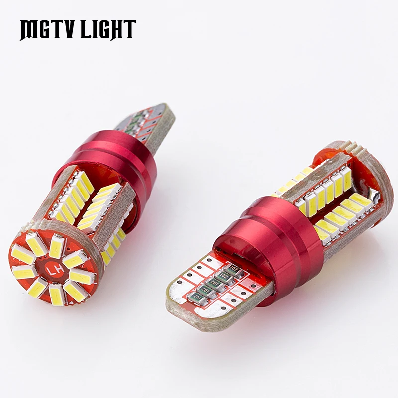 MGTV LIGHT 4 шт. T10 светодиодный стоп сигнал лампа для автомобильного номерного знака