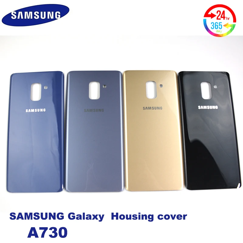 Оригинальный samsung Galaxy A8 Plus 2018 A730 задний корпус чехол задняя крышка батареи Замена