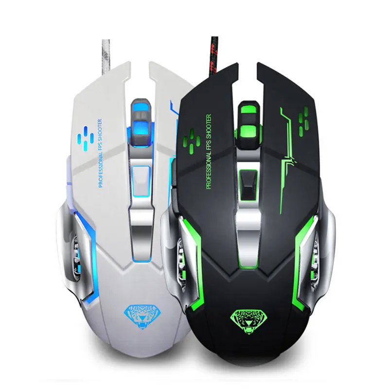 IceRay Professional 6D 3200 dpi Проводная игровая компьютерная мышь с бесшумным щелчком для