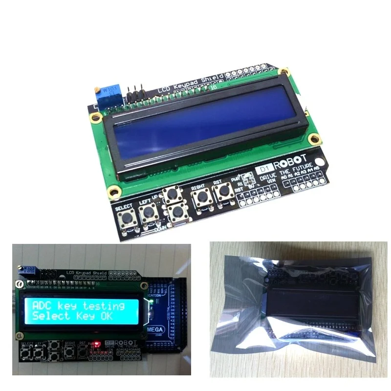 Тонкий ЖК экран LCD1602 дисплей 1602 модуль для Arduino ATMEGA328 ATMEGA2560 raspberry pi UNO синий