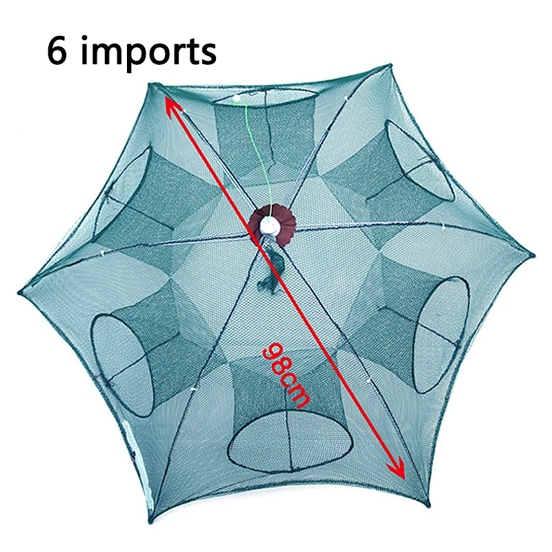 Складная портативная Автоматическая Рыболовная Ловушка для креветок с
