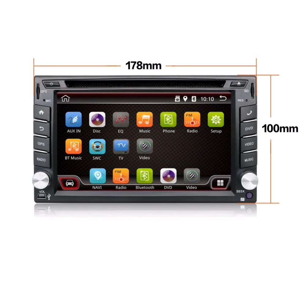 Автомобиль Электронные Авторадио 2 din android 7 1 dvd плеер автомобиля стерео gps