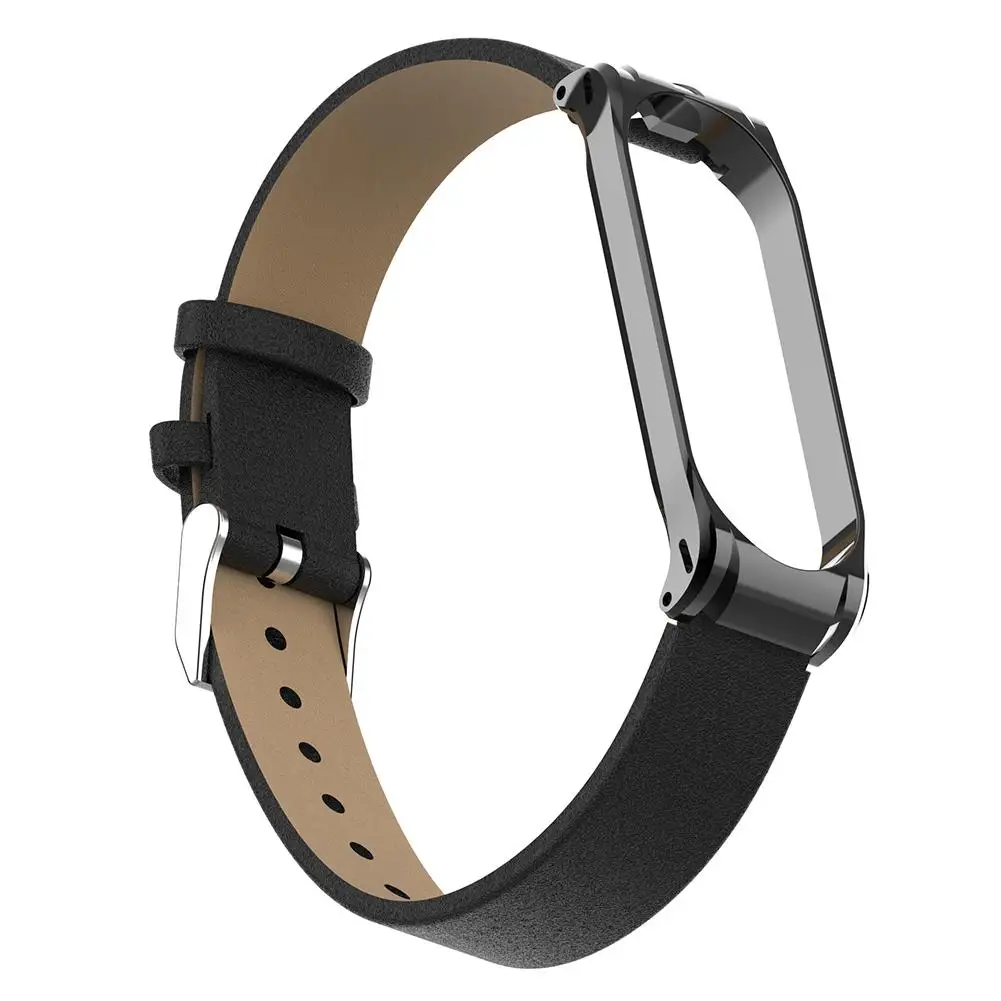 PU кожаный изящный ремешок для часов Замена Srtap браслет Xiaomi mi Band 3/mi 4 Smart аксессуары